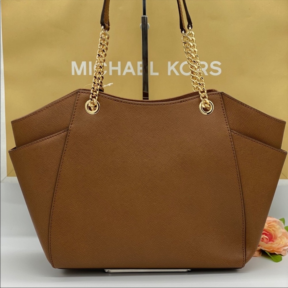 MICHAEL KORS LG CHAIN SHOULDER TOTE LUGGAGE - Picture 8 of 16